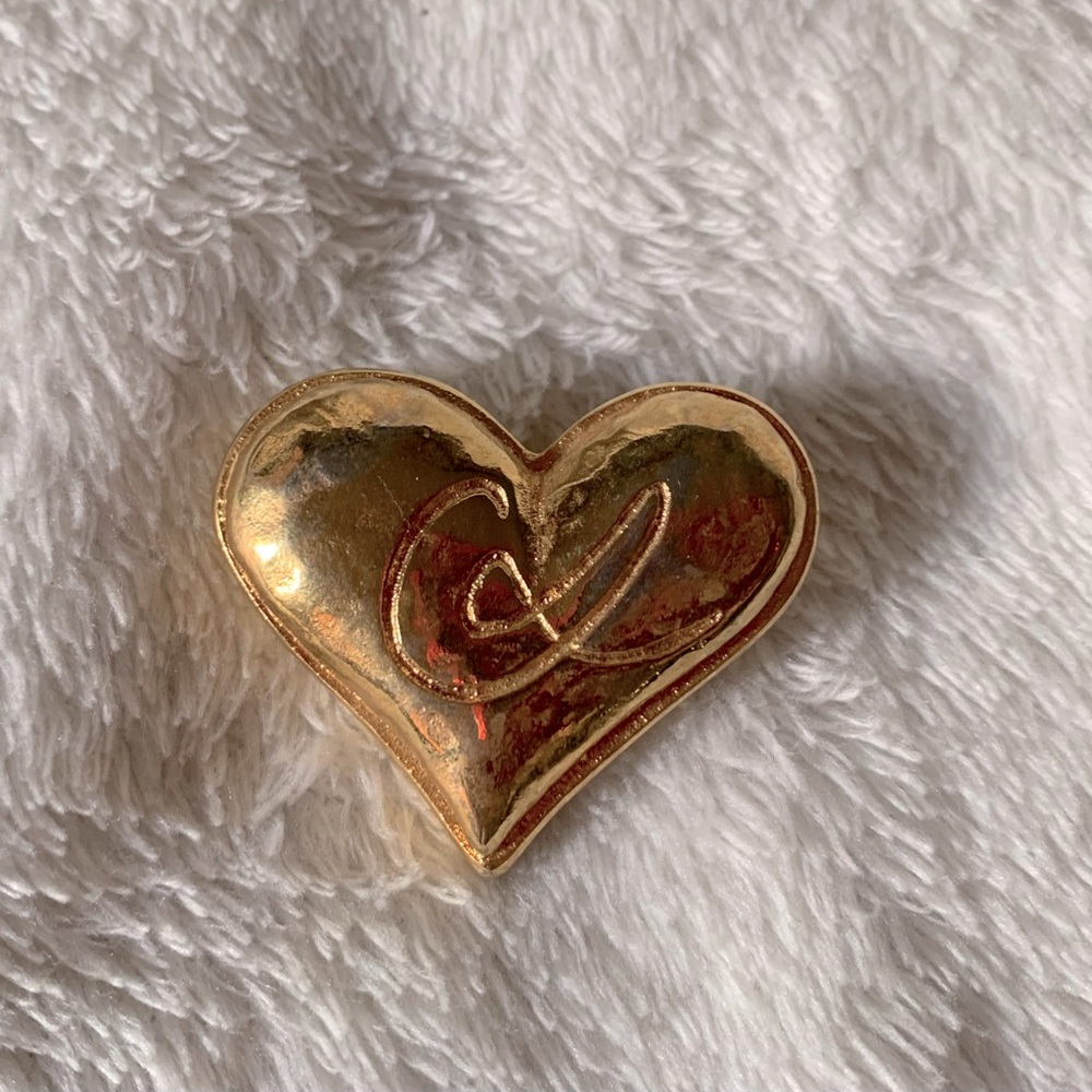 Vintage Christian Lacroix Heart Brooch